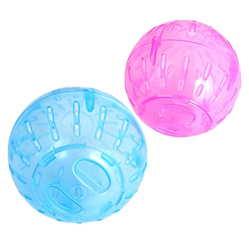 ＣＨＡＭＥＥＮ 2 Stück Hamster Ball Sport Ball Sport Ball Hamster Zubehör Rolling Ball Running Ball Slow Plastic Toys Pet Training von ＣＨＡＭＥＥＮ