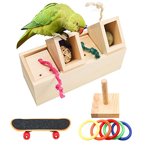 ＣＨＡＭＥＥＮ 3 Stück Papageienspielzeug Vogel Spielzeug Vogel Training Spielzeug Set Kauspielzeug Vogel Spielzeug von ＣＨＡＭＥＥＮ