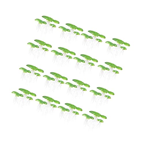 ＣＨＡＭＥＥＮ 36 Stück Aquarium Simulation Kunststoff Schwimmpflanzen Pflanzen Dekoration Wasserpflanzen Blätter Dekoration Grün von ＣＨＡＭＥＥＮ