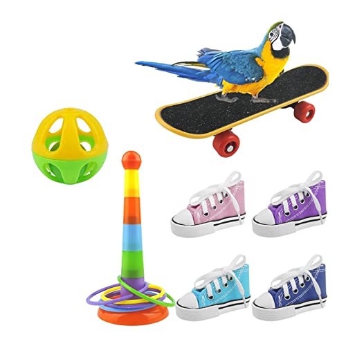 ＣＨＡＭＥＥＮ 7 Stück Papageien Intelligenz Spielzeug Papageienspielzeug Vogelzubehör Training Interaktives Spielzeug von ＣＨＡＭＥＥＮ