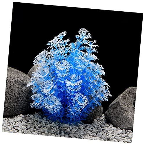 ＣＨＡＭＥＥＮ Aquarienpflanzen Kunststoffpflanzen Aquarium Fischbecken Ornamente künstliche Pflanzen Goldfisch blau von ＣＨＡＭＥＥＮ