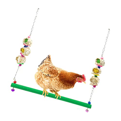 ＣＨＡＭＥＥＮ Hühnerschaukel Vogelspielzeug Vogelzubehör hängend buntes Kauspielzeug Huhn Aras Hühnerstall Zubehör Vogel hängend von ＣＨＡＭＥＥＮ
