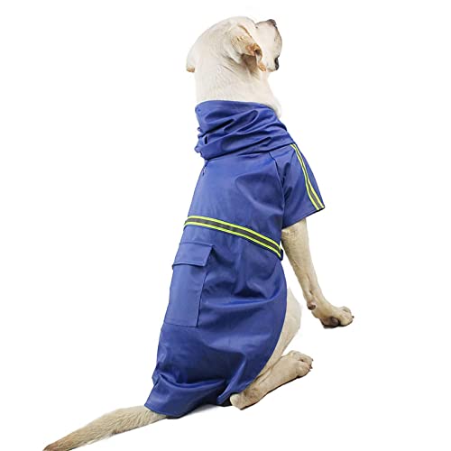 ＣＨＡＭＥＥＮ Hund Mackintosh Mackintosh Hundehoodie mit Reflektor und Taschen große wasserdichte reflektierende volle Abdeckung von ＣＨＡＭＥＥＮ