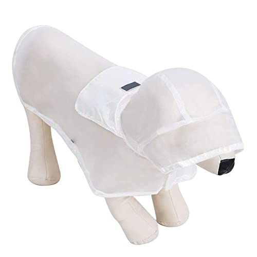 ＣＨＡＭＥＥＮ Hund Regenmantel Verstellbar Wasserdicht Haustier Regenmantel mit Kapuze Transparent Klein Mittel Hund von ＣＨＡＭＥＥＮ