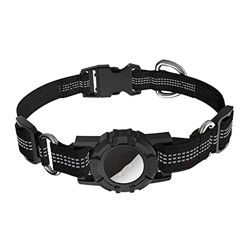ＣＨＡＭＥＥＮ Hundehalsband Welpenhalsband mit Glow in The Dark Haustier Silikon einstellbar für Anti Verlust Hundehalsband schwarz von ＣＨＡＭＥＥＮ