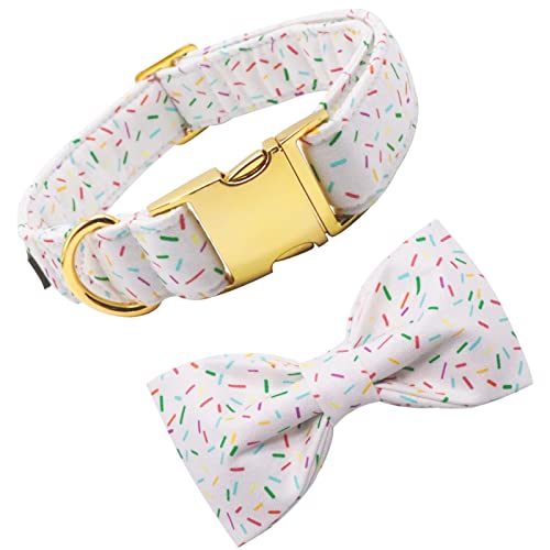 ＣＨＡＭＥＥＮ Hundehalsband mit Krawattenknoten und MetallschnalleLanglebiges und bequemes BaumwollhalsbandHundehalsbandBreite von ＣＨＡＭＥＥＮ