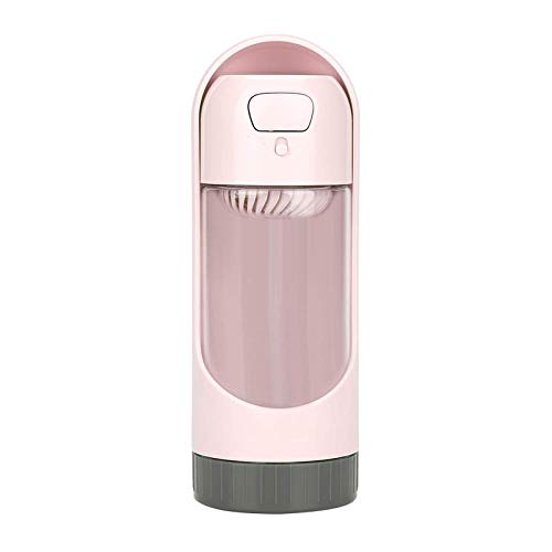 ＣＨＡＭＥＥＮ Hundewasserflasche 300ml Faltbarer Reisewasserspender Tragbarer Ausflugsbecher Trinkflasche Pink von ＣＨＡＭＥＥＮ