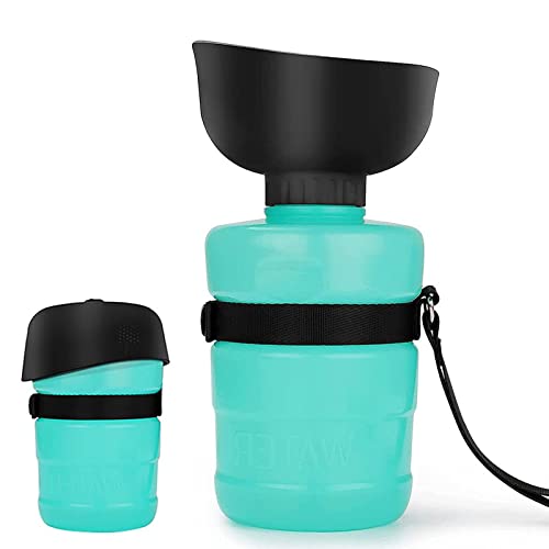 ＣＨＡＭＥＥＮ Hundewasserflasche 520 ml Tragbare Haustier Wasserflasche für unterwegs Haustier Wandern Outdoor Blau von ＣＨＡＭＥＥＮ