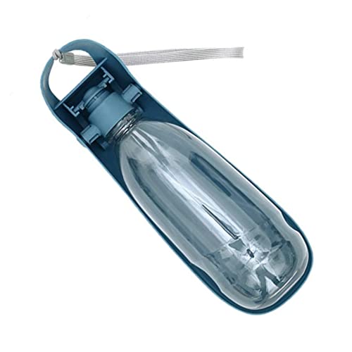 ＣＨＡＭＥＥＮ Hundewasserflasche 550ML Hundewasserflasche leicht zu tragen zusammenklappbar Katze Wasserschale Outdoor Aktivität blau von ＣＨＡＭＥＥＮ