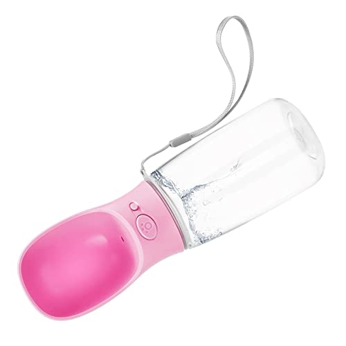 ＣＨＡＭＥＥＮ Travel Dog Water Bottle 550ml Trinkbehälter Pet Drinking Bowl Portable Leakproof Pink von ＣＨＡＭＥＥＮ