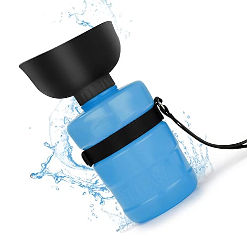 ＣＨＡＭＥＥＮ Travel Pet Wasserflasche 520ml Hund Wasserflasche Travel Portable Leak Proof Walking Silicone Travel Wasserflasche von ＣＨＡＭＥＥＮ