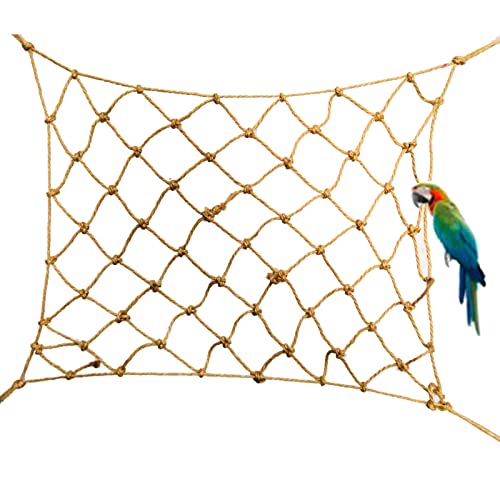 ＣＨＡＭＥＥＮ Vogelspielzeug Schaukelnetz Papageienspielzeug Haustier Training Schaukel Seil Vogel Rattan Ball Papagei von ＣＨＡＭＥＥＮ