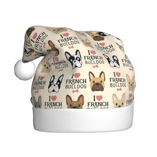 Weihnachtsmütze für Hunde, Erwachsene, bedruckt, bequem, klassisch, Plüsch, Weihnachtsmannmütze für Weihnachten, festliche Party Weihnachtsmütze für Hunde, Erwachsene, bedruckt, bequem, klassisch, Plüsch, Weihnachtsmannmütze für Weihnachten, festliche Party von CHANGLEI