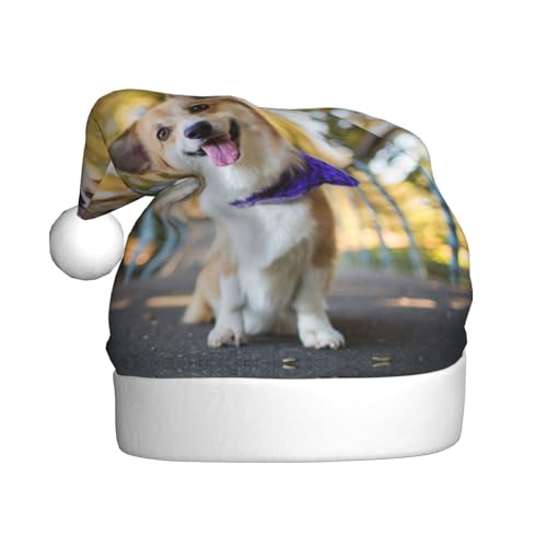 Weihnachtsmütze für Hunde, Erwachsene, bedruckt, bequem, klassisch, Plüsch, Weihnachtsmannmütze für Weihnachten, festliche Party Weihnachtsmütze für Hunde, Erwachsene, bedruckt, bequem, klassisch, Plüsch, Weihnachtsmannmütze für Weihnachten, festliche Party von CHANGLEI