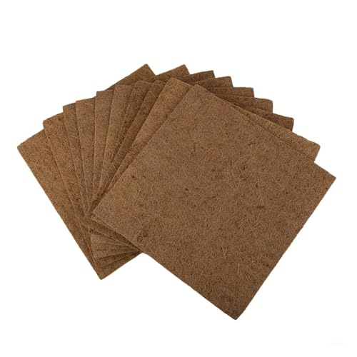 CHANGYING Hühnerstall-Einlage, Kokosfaser, 30,5 x 25,4 x 15,2 cm, für den Innen- und Außenbereich, 10 Stück von CHANGYING