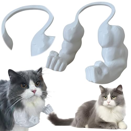 CHANGYUE Lustige Katze mit muskulösen Armen, kreativer 3D-Gedruckter Katzen-Muskelarm, riesiges Haustier-Requisit hängender Arm, Katzen-Muskelarm Halloween Katzenkostüm Zubehör CHANGYUE Lustige Katze mit muskulösen Armen, kreativer 3D-Gedruckter Katzen-Muskelarm, riesiges Haustier-Requisit hängender Arm, Katzen-Muskelarm Halloween Katzenkostüm Zubehör von CHANGYUE