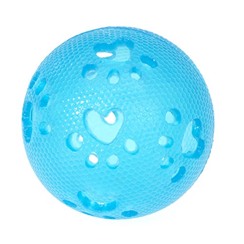 CHAPUIS SELLERIE Ball Kauwurzeln Gummi Thermoplastik TPR blau für Hunde Durchmesser 7,2 cm Größe S von CHAPUIS SELLERIE