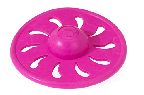 CHAPUIS SELLERIE Frisbee Sound aus Gummi, natürlich, Rosa, Durchmesser 15 cm, Größe M von CHAPUIS SELLERIE