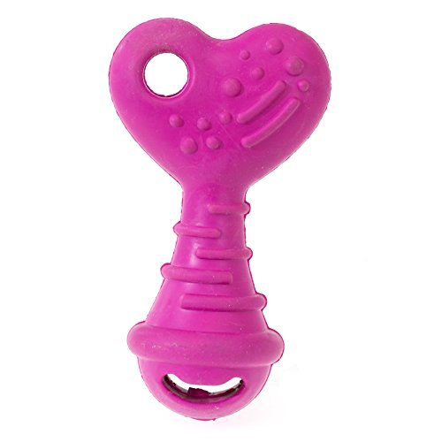 CHAPUIS SELLERIE Kauspielzeug aus Gummi, Natur, Rosa, 9,5 cm lang, Größe S von CHAPUIS SELLERIE