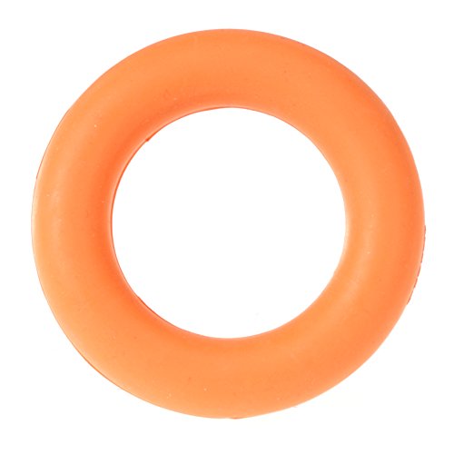 CHAPUIS SELLERIE Kauring aus Naturkautschuk für Hunde, Orange Durchmesser 8 cm, Größe S von CHAPUIS SELLERIE