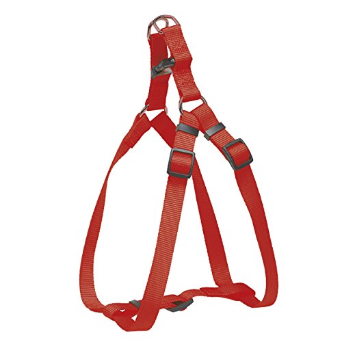 CHAPUIS SELLERIE SLA227 Verstellbares Hunde- und Katzengeschirr - Nylongurt rot - Breite 10 mm - Maße 20-35 cm - Größe XS von CHAPUIS SELLERIE