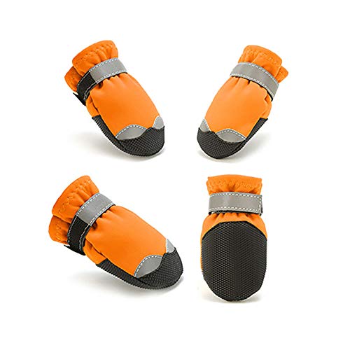CHAW Rutschfeste wasserdichte Hundeschuhe mit Reflektorband für Outdoor, Hundeschuhe für mittlere bis große Hunde CHAW Rutschfeste wasserdichte Hundeschuhe mit Reflektorband für Outdoor, Hundeschuhe für mittlere bis große Hunde von CHAW