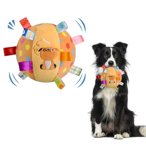 CHDGSJ Hundeplüschspielzeug mit Sound,Interaktives Welpenspielzeug Gegen Langeweile,weiches langlebiges Haustierspielzeug für kleine/mittlere Hunde(B,1) von CHDGSJ