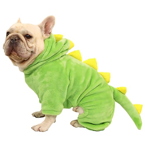 CHEERTAILS Hundepullover für kleine Hunde, Jungen und Mädchen, französische Bulldogge, Dinosaurier-Kostüm, warme Frenchie-Kleidung, Winter-Hundemantel mit Loch für die Leine (FB) CHEERTAILS Hundepullover für kleine Hunde, Jungen und Mädchen, französische Bulldogge, Dinosaurier-Kostüm, warme Frenchie-Kleidung, Winter-Hundemantel mit Loch für die Leine (FB) von CHEERTAILS