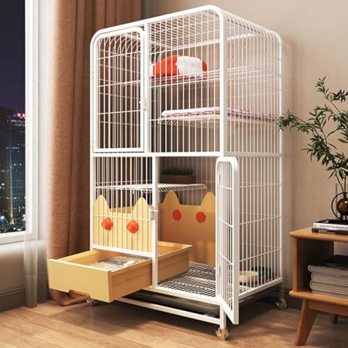 DIY-Laufstall für Frettchen für den Innenbereich – Katzenkäfige für den Innenbereich, großer Raum für Katzentoilette, Kleintierkäfig, Katzengehege, DIY-Katzenlaufstall für 1–2 Katzen, Frettc DIY-Laufstall für Frettchen für den Innenbereich – Katzenkäfige für den Innenbereich, großer Raum für Katzentoilette, Kleintierkäfig, Katzengehege, DIY-Katzenlaufstall für 1–2 Katzen, Frettc von CHEMYO