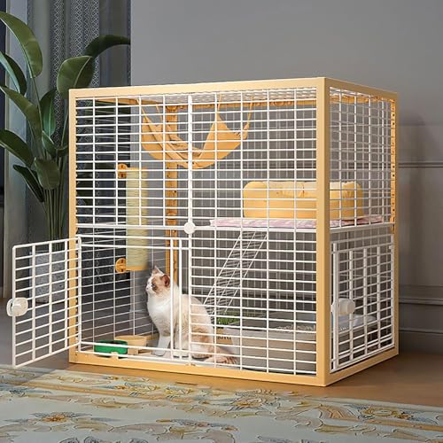 Großer Katzenkäfig, DIY-Katzenkäfig für den Innenbereich, abnehmbarer Katzenlaufstall, Kleintierkäfig, halbgeschlossene Katzengehege, großer Übungsort, ideal für 1–2 Katzen (Größe: 92 x 47 x Großer Katzenkäfig, DIY-Katzenkäfig für den Innenbereich, abnehmbarer Katzenlaufstall, Kleintierkäfig, halbgeschlossene Katzengehege, großer Übungsort, ideal für 1–2 Katzen (Größe: 92 x 47 x von CHEMYO