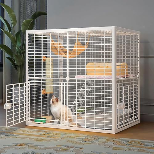 Großer Katzenkäfig, DIY-Katzenkäfig für den Innenbereich, abnehmbarer Katzenlaufstall, Kleintierkäfig, halbgeschlossene Katzengehege, großer Übungsort, ideal für 1–2 Katzen (Größe: 92 x 47 x Großer Katzenkäfig, DIY-Katzenkäfig für den Innenbereich, abnehmbarer Katzenlaufstall, Kleintierkäfig, halbgeschlossene Katzengehege, großer Übungsort, ideal für 1–2 Katzen (Größe: 92 x 47 x von CHEMYO