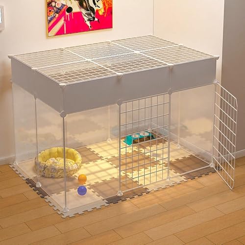 Hundekäfig – Hundelaufstall, Hundegehege, Kaninchenkäfig, Hasenkäfig, DIY-Kleintierkäfig, tragbarer Drahtzaun für kleine Tiere, Welpen, Kätzchen und Kaninchen, Hofzaun für den Innen-/Außenbe Hundekäfig – Hundelaufstall, Hundegehege, Kaninchenkäfig, Hasenkäfig, DIY-Kleintierkäfig, tragbarer Drahtzaun für kleine Tiere, Welpen, Kätzchen und Kaninchen, Hofzaun für den Innen-/Außenbe von CHEMYO