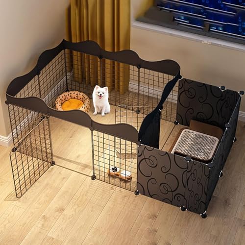 Hundelaufstall – Hundegehege für den Innenbereich, Katzenlaufstall, Metall-Laufstall für Haustiere, Zeltkäfig, Zwinger, Faltbarer Zaun für Hunde, DIY-Metalldraht-Hofzaun mit Tür und Zwinger Hundelaufstall – Hundegehege für den Innenbereich, Katzenlaufstall, Metall-Laufstall für Haustiere, Zeltkäfig, Zwinger, Faltbarer Zaun für Hunde, DIY-Metalldraht-Hofzaun mit Tür und Zwinger von CHEMYO