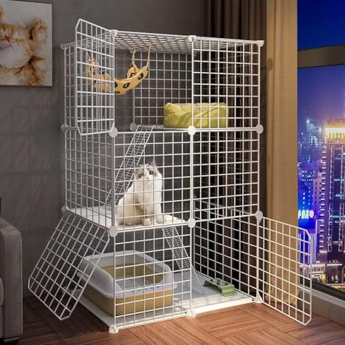 Kätzchenkäfige, Katzennester, Frettchenkäfige, DIY-Design-Haustiergehege für Kleintiere im Innenbereich, geeignet für Kleintiere wie Kätzchen, Hunde, Kaninchen, Chinchillas (Größe: 75 x 49 x Kätzchenkäfige, Katzennester, Frettchenkäfige, DIY-Design-Haustiergehege für Kleintiere im Innenbereich, geeignet für Kleintiere wie Kätzchen, Hunde, Kaninchen, Chinchillas (Größe: 75 x 49 x von CHEMYO