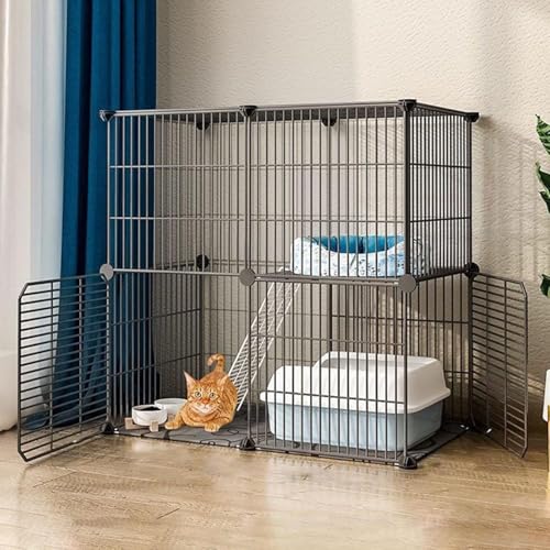Katzenkäfig, Katzenkäfige für Hauskatzen, Katzenhütte, Laufstall für Katzen, DIY-Laufstall für Frettchen für drinnen, Metalldraht, Katzenhaus für den Innenbereich, langlebiges Haustiergehege Katzenkäfig, Katzenkäfige für Hauskatzen, Katzenhütte, Laufstall für Katzen, DIY-Laufstall für Frettchen für drinnen, Metalldraht, Katzenhaus für den Innenbereich, langlebiges Haustiergehege von CHEMYO