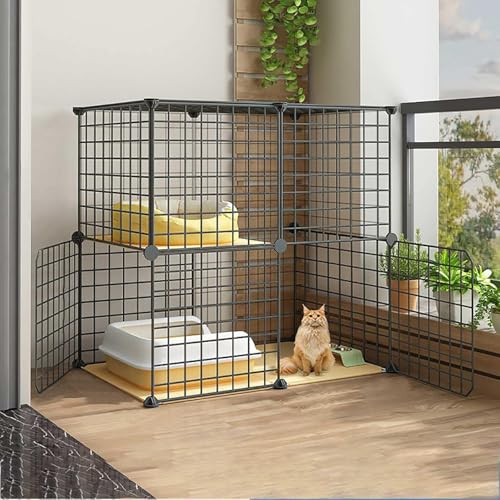 Katzenkäfig DIY Katzengehege Katzenhütte für den Innenbereich 1-2-3 Etagen Katzenkäfig Großer Katzenkäfig Katzenkiste mit Katzentoilette – für Katzen, Hasen, Chinchilla – Katzenlaufstall Ide Katzenkäfig DIY Katzengehege Katzenhütte für den Innenbereich 1-2-3 Etagen Katzenkäfig Großer Katzenkäfig Katzenkiste mit Katzentoilette – für Katzen, Hasen, Chinchilla – Katzenlaufstall Ide von CHEMYO