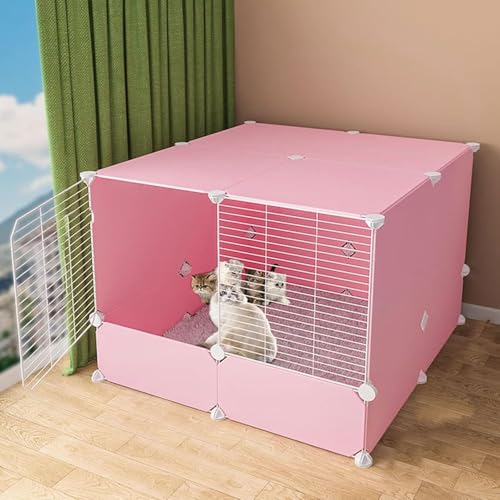 Katzenkäfig – Katzenlaufstall, Katzenkäfige für den Innenbereich, DIY-Haustier-Laufstall, Metallgehege, Netz, Übungshof, Zaun, Käfig mit Tür für kleine Haustiere, Kaninchen, Igel, Katzen, M Katzenkäfig – Katzenlaufstall, Katzenkäfige für den Innenbereich, DIY-Haustier-Laufstall, Metallgehege, Netz, Übungshof, Zaun, Käfig mit Tür für kleine Haustiere, Kaninchen, Igel, Katzen, M von CHEMYO