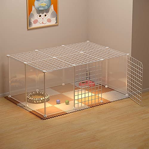 Katzenkäfig - Katzenlaufstall Haustier-Laufstall DIY Kleintierkäfig Katzenzwinger Katzengehege Katzenkiste Hundekäfig Welpenkiste Leicht zu reinigen - for Cats Bunny Chinchilla (Size : 111x Katzenkäfig - Katzenlaufstall Haustier-Laufstall DIY Kleintierkäfig Katzenzwinger Katzengehege Katzenkiste Hundekäfig Welpenkiste Leicht zu reinigen - for Cats Bunny Chinchilla (Size : 111x von CHEMYO