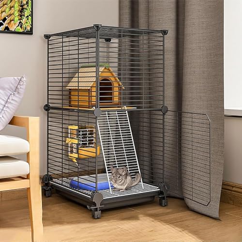 Katzenkäfig für den Innenbereich, Frettchenkäfig, Chinchilla-Käfig, Kleintierkäfige, Katzenhaus, DIY-Haustier-Laufstall, Innenbereich, Haustierkäfige für Katzen, Häschen, Chinchilla, Meersch Katzenkäfig für den Innenbereich, Frettchenkäfig, Chinchilla-Käfig, Kleintierkäfige, Katzenhaus, DIY-Haustier-Laufstall, Innenbereich, Haustierkäfige für Katzen, Häschen, Chinchilla, Meersch von CHEMYO