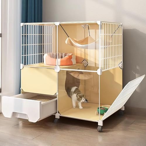 Katzenkäfige für den Innenbereich, groß, mit Katzentoilette, transparente Panorama-Katzenkäfige für den Außenbereich mit Riemenscheiben-Design, DIY-Haustierheim für den Innenbereich, großer Katzenkäfige für den Innenbereich, groß, mit Katzentoilette, transparente Panorama-Katzenkäfige für den Außenbereich mit Riemenscheiben-Design, DIY-Haustierheim für den Innenbereich, großer von CHEMYO
