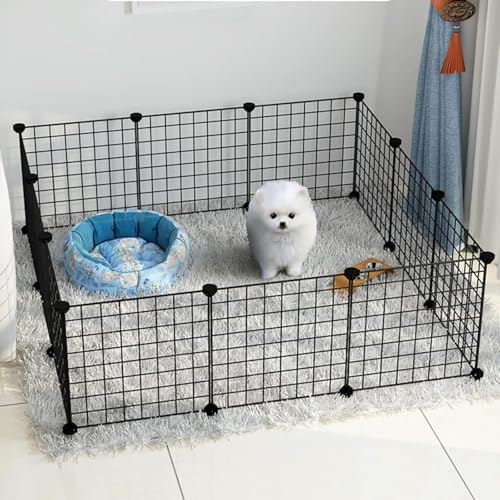 Katzenlaufstall – Katzenkäfig, DIY-Laufstall für Haustiere, Metallgehege, Netz, Übungshof, Zaunkäfig mit Tür für kleine Haustiere Katzenlaufstall – Katzenkäfig, DIY-Laufstall für Haustiere, Metallgehege, Netz, Übungshof, Zaunkäfig mit Tür für kleine Haustiere von CHEMYO