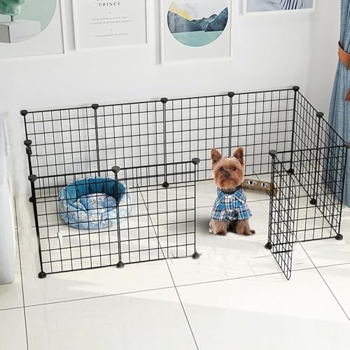 Katzenlaufstall – Katzenkäfig, DIY-Laufstall für Haustiere, Metallgehege, Netz, Übungshof, Zaunkäfig mit Tür für kleine Haustiere Katzenlaufstall – Katzenkäfig, DIY-Laufstall für Haustiere, Metallgehege, Netz, Übungshof, Zaunkäfig mit Tür für kleine Haustiere von CHEMYO
