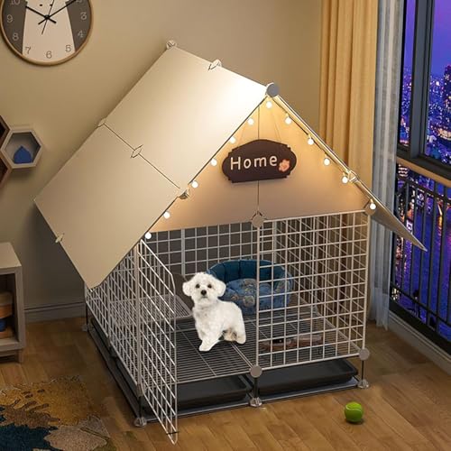 Katzenlaufstall – Katzenkäfig für den Innenbereich, Katzenhütten, Katzenlaufstall für kleine Tiere, Metalldraht-Katzenhaus für den Innenbereich, langlebiges Haustiergehege für Kaninchen, Ha Katzenlaufstall – Katzenkäfig für den Innenbereich, Katzenhütten, Katzenlaufstall für kleine Tiere, Metalldraht-Katzenhaus für den Innenbereich, langlebiges Haustiergehege für Kaninchen, Ha von CHEMYO