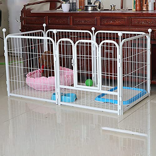 Laufstall für Hunde,Hundelaufstall für Kleintiere,Faltbarer Hündchenstall Huntch Katzenzaun 6 Panel - Höchste 100cm von CHEMYO