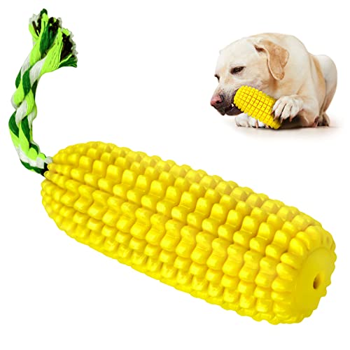 CHENEVER Hundespielzeug,Hundespielzeug Unzerstörbar,Hundespielzeug Mais,Beißfest und Kauspielzeug für Große Mittlere Hunde 360° zahnpflege (Gelb) von CHENEVER