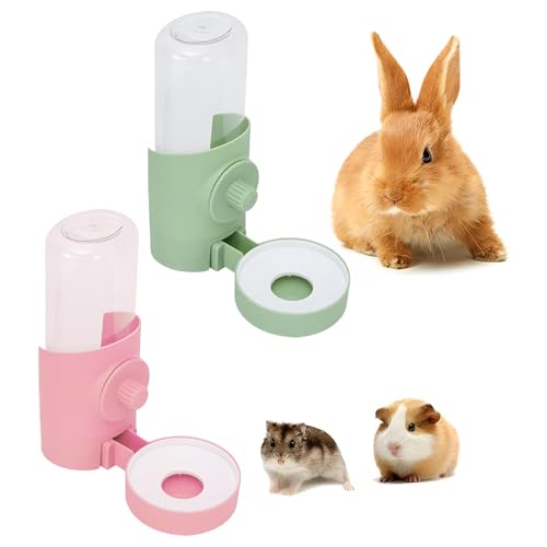 Kaninchen Automatischer Wasserspender, 2 Stück 500ml Hängend Haustier Wasserspender Haustier Trinkflasche für Hamster Kaninchen Chinchilla Igel Eichhörnchen Kleintiere (Rosa, Grün, 20,5 * 15 * 8,3cm) Kaninchen Automatischer Wasserspender, 2 Stück 500ml Hängend Haustier Wasserspender Haustier Trinkflasche für Hamster Kaninchen Chinchilla Igel Eichhörnchen Kleintiere (Rosa, Grün, 20,5 * 15 * 8,3cm) von CHENKEE