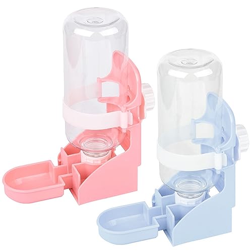 Kaninchen Automatischer Wasserspender, 2 Stück 500ml Hängend Haustier Wasserspender Haustier Trinkflasche für Hamster Kaninchen Chinchilla Igel Eichhörnchen Kleintiere von CHENKEE