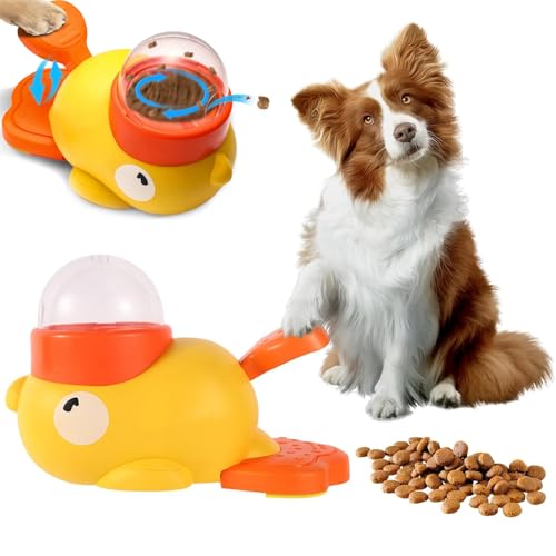 CHENRI 2-in-1 Interactive Dog Puzzle Toy & Slow Feeder, 2-in-1 Interaktives Hundespielzeug & Langsam Feeder, hundespielzeug Intelligenz, Ente Slow Feeder für Hunde, Intelligenzspielzeug für Hunde von CHENRI