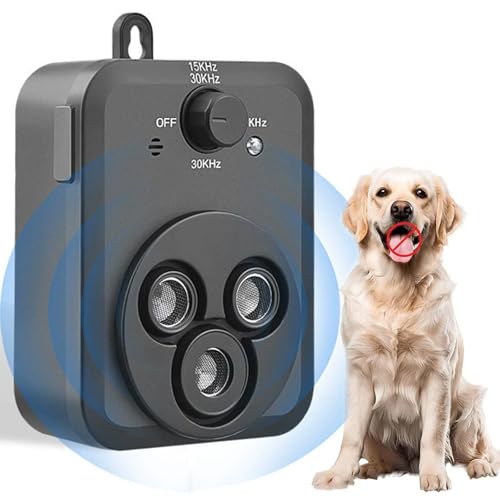 CHENRI Barkbuz Anti Bark Device – Training to Improve Bad Behavior, Qinux Barkbuz for Dogs, Automatisches Anti-Bell-Gerät für Hunde, 3 Einstellbare Frequenz Antibell für Hunde Innen, Außen CHENRI Barkbuz Anti Bark Device – Training to Improve Bad Behavior, Qinux Barkbuz for Dogs, Automatisches Anti-Bell-Gerät für Hunde, 3 Einstellbare Frequenz Antibell für Hunde Innen, Außen von CHENRI