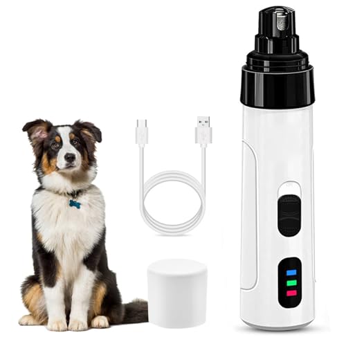 CHENRI Dr Pfoten - KrallenSchleifer Pro Salon - Stressfreie Krallenpflege für Hunde, Krallenschleifer für Hunde mit LED-Licht, 2-Gang Elektrischer Hundekrallenschneider für Hunde Katzen von CHENRI